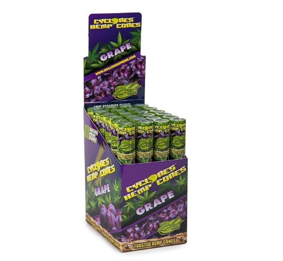 Cyclones Grape Hemp Cones w/Tips