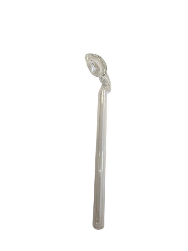 Clear Glass Dab Straw